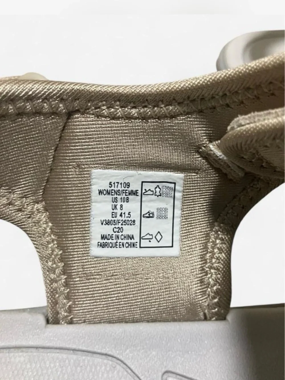 Lands' End Beige and Aqua Women's Outdoor Sport Sandals Size 10